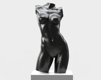 FEMALE TORSO - paper craft sculpture by Tsvetan Nikolov