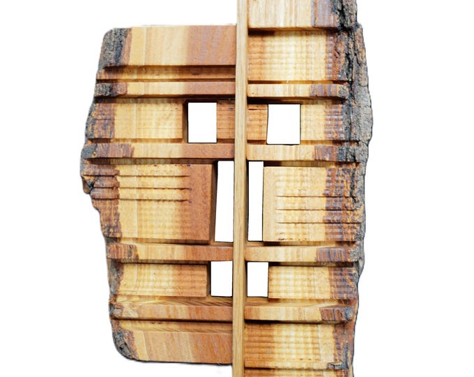 MASK OF GLAMOUR - original wood wall sculpture by Sava Draganov