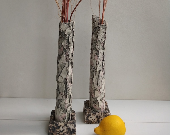 BIRCHES - original porcelain sculpture by Rossitza Trendafilova