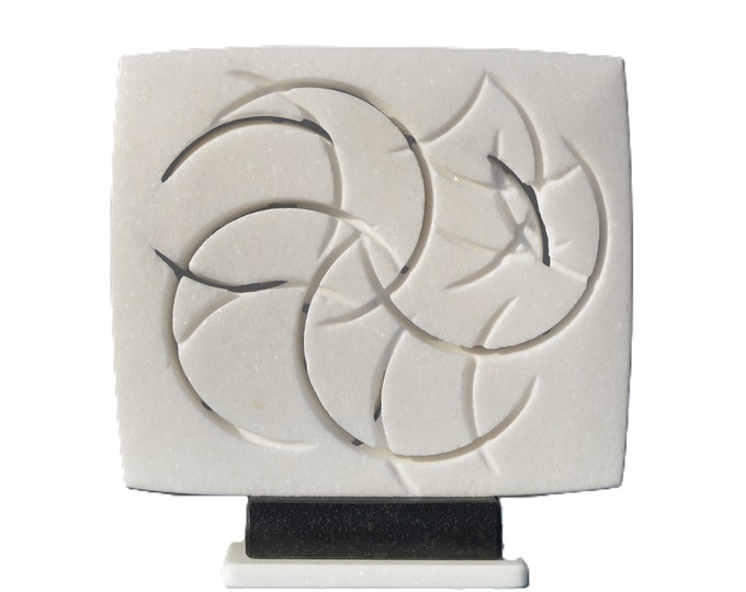 TITBIT-SWIRLS - original marble sculpture by Ognyan Chitakov