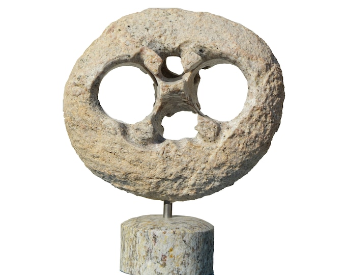 HALLEY'S COMET - original stone sculpture by Ognyan Chitakov