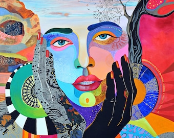 TWO WORLDS - original oil painting by Silvia Pavlova
