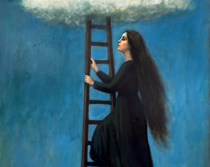 ARCHITECTURE OF LONGING - original acrylic painting by Nikola Gulev