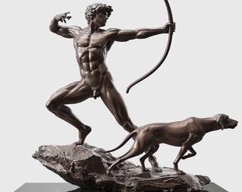 HUNT - bronze sculpture by Tsvetan Nikolov