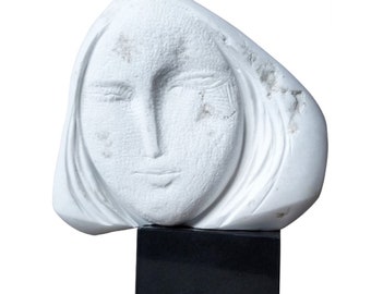 BULGARIAN GIRL - original marble sculpture by Rasho Mitev