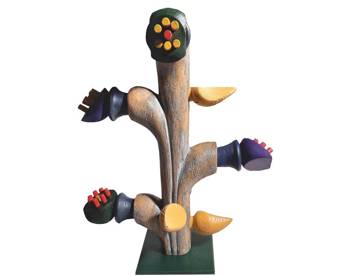 FLOWERS OF EDEN - original wood sculpture by George Troyanov