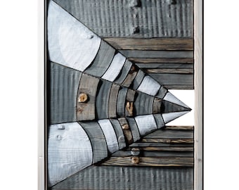 DIRECTION - original wood wall sculpture by Sava Draganov