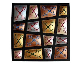 COSMIC GLOW - original wood wall sculpture by Nikolay Martinov