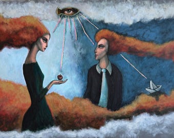 THE JOURNEY Of LIFE - original acrylic painting by Nikola Gulev