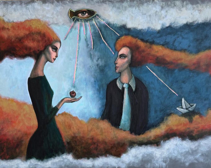 THE JOURNEY Of LIFE - original acrylic painting by Nikola Gulev