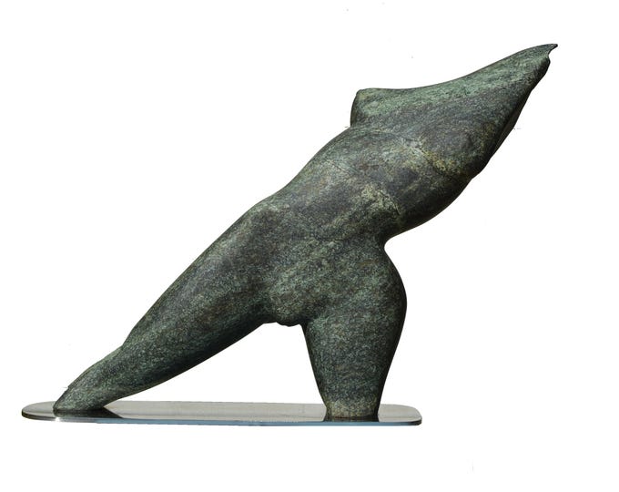 GLEE - original stone sculpture by Ognyan Chitakov