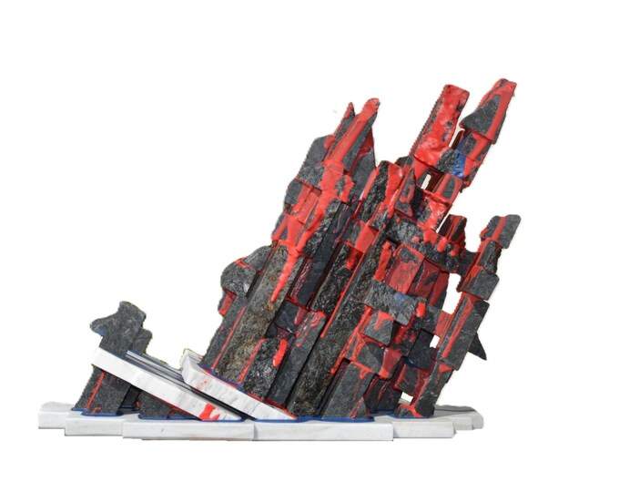 EMPIRE IN MOTION - original stone sculpture by Ognyan Chitakov