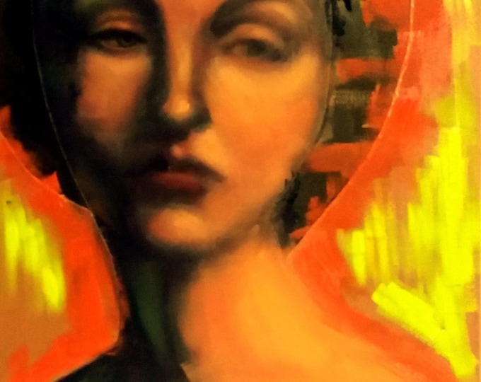 ANTICIPATION - original oil painting by Nikola Gulev