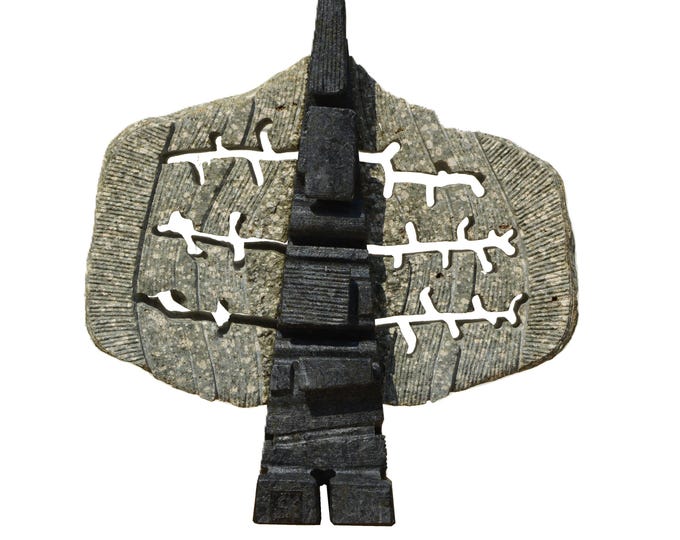 SAGE OF DIVINERS - original stone sculpture by Ognyan Chitakov