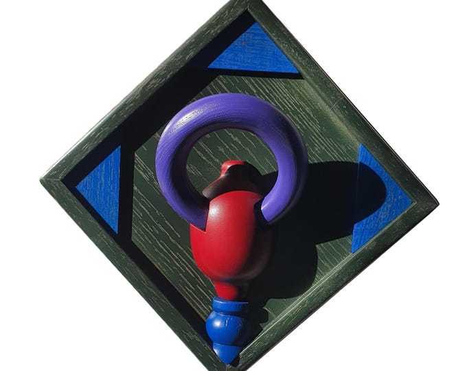 Catch Me If You Can - original wood wall sculpture by George Troyanov