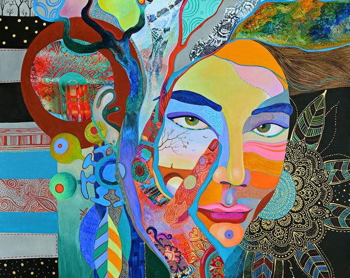 DREAMER'S TERRITORIES - original oil painting by Silvia Pavlova