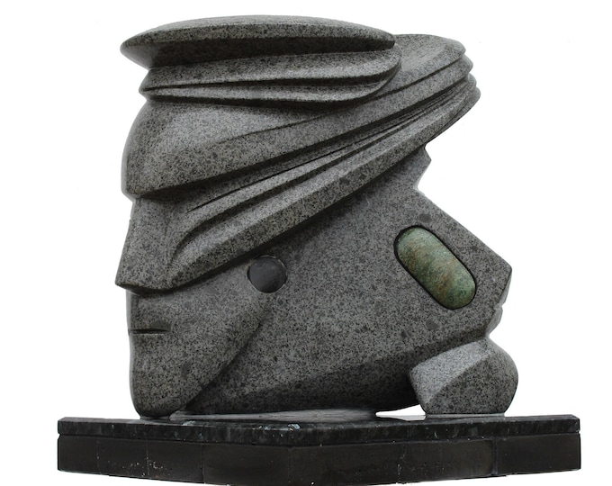 MERCURY - original stone sculpture by Ognyan Hristov