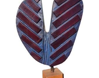 LIFE ON MARS? - original wood sculpture by George Troyanov