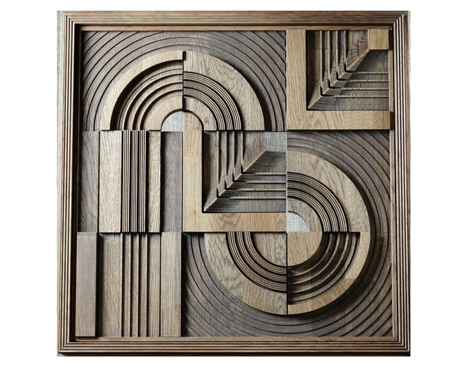 BOW - original wood wall sculpture by Sava Draganov