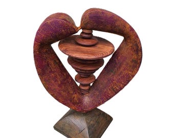 BOND - original wood sculpture by George Troyanov