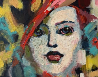 EYES OF WONDER - original acrylic painting by Nikola Gulev