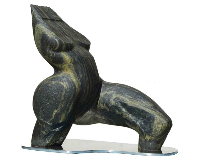 CAVORT - original stone sculpture by Ognyan Chitakov