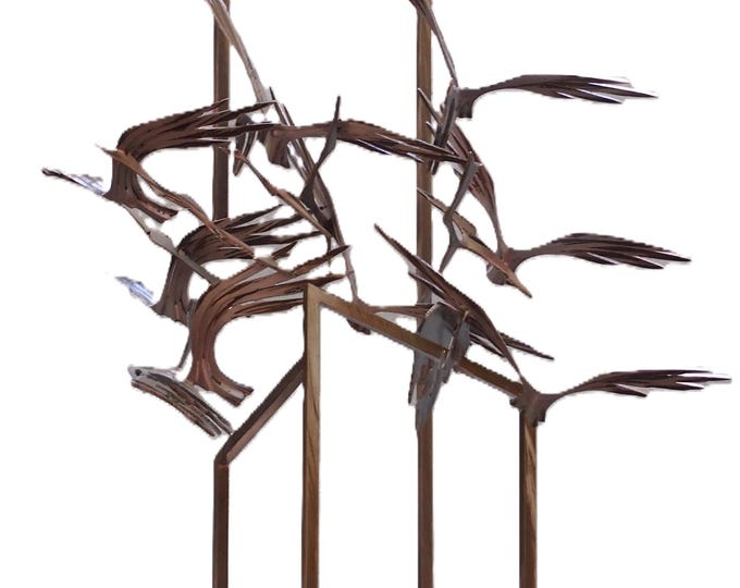 DREAMS - original steel sculpture by Stevlin Yovchev