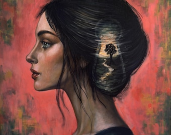 SCENERY Of THE SOUL - original acrylic painting by Nikola Gulev