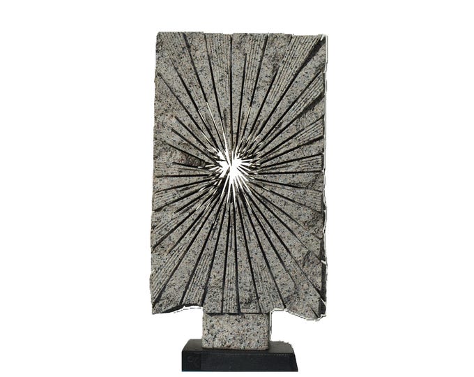 HEART OF LIGHT - original stone sculpture by Ognyan Chitakov