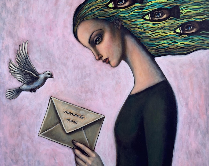 MEMENTO MORI - original acrylic painting by Nikola Gulev