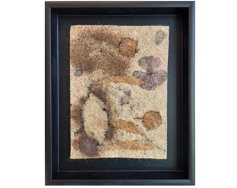 ELEMENTS X - original botanical eco print wall art by Irina Goleva