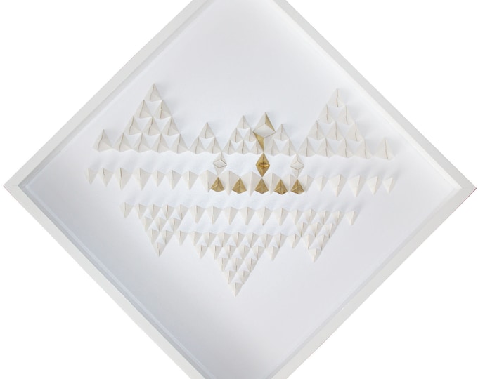 FOREST - original paper craft wall sculpture by Evgeniq Ivanova