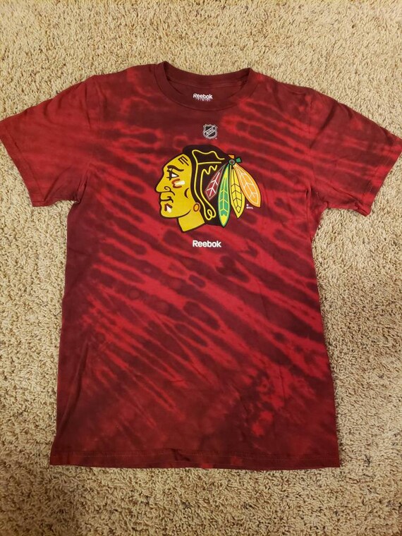 Chicago Blackhawks tie dyed t-shirt