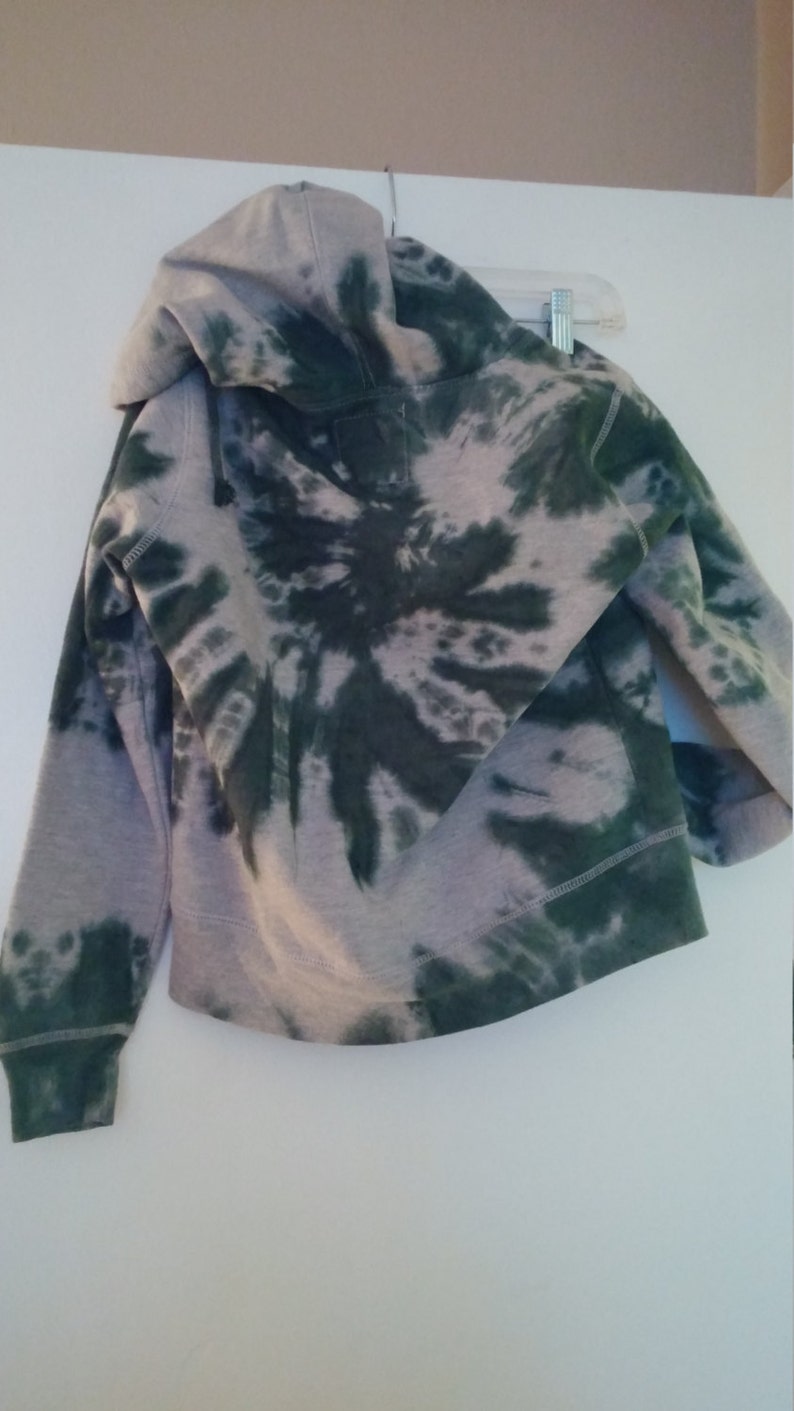 Michigan State University tie dye zip-up hoodie