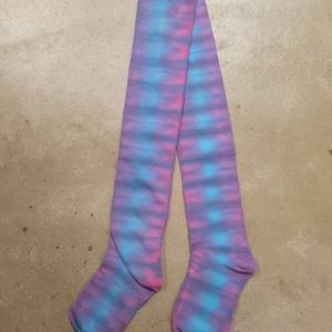 Tie Dyed Thigh High Socks