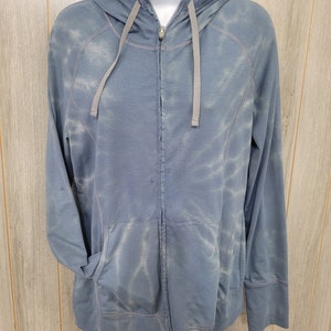 Tie Dyed Zip-up Hoodie - Large