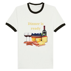 Wine Unisex Ringer T-shirt