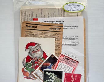 20 Piece Real Vintage Junk Journal Mystery Pack