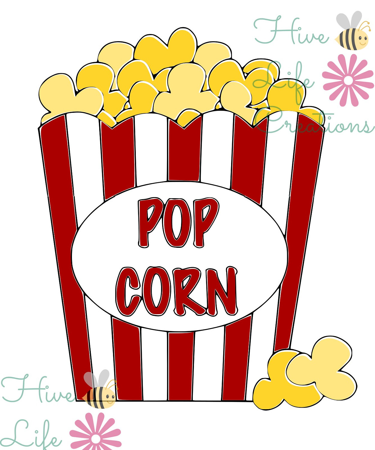 Movie Popcorn SVGInstant Descargar Palomitas de maíz svg Etsy México