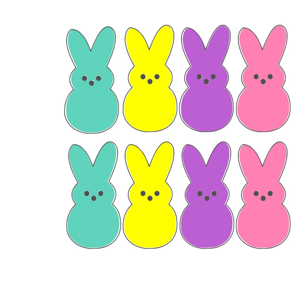 Download Easter Peeps Digital Download Cricut Silhouette Download | Etsy