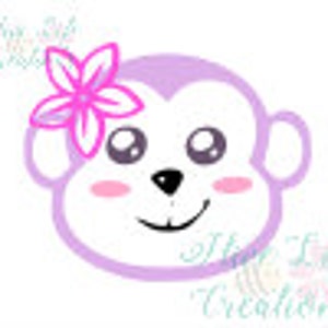 Monkey Face Instant Download * Baby Monkey SVG File * Instant Download File * SVG DXF & Png File * Nursery Sweet download * Monkey Cut File