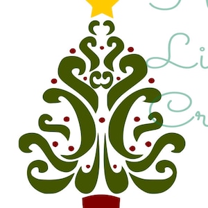 Christmas Tree Instant Download * Holiday Tree SVG File * Instant Download File * SVG DXF & Png File * Christmas Tree  download * Tree Print