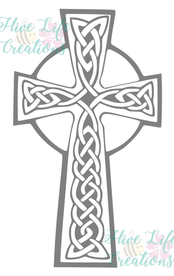 Download Celtic Cross SVG Irish St. Patrick's Day SVG DXF Png | Etsy