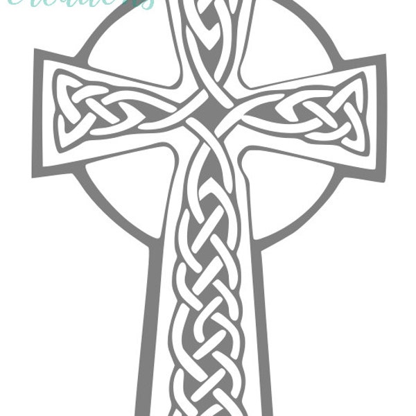 Celtic Cross SVG * Irish St. Patrick's Day SVG DXF Png File * Instant download * Cricut Silhouette Cut File * Celtic Svg *  Irish Cross