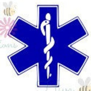 Star of Life SVG * star of life instant download * EMT Paramedic SVG * svg dxf, png file * Cricut Silohouette download file* medical symbol image 3