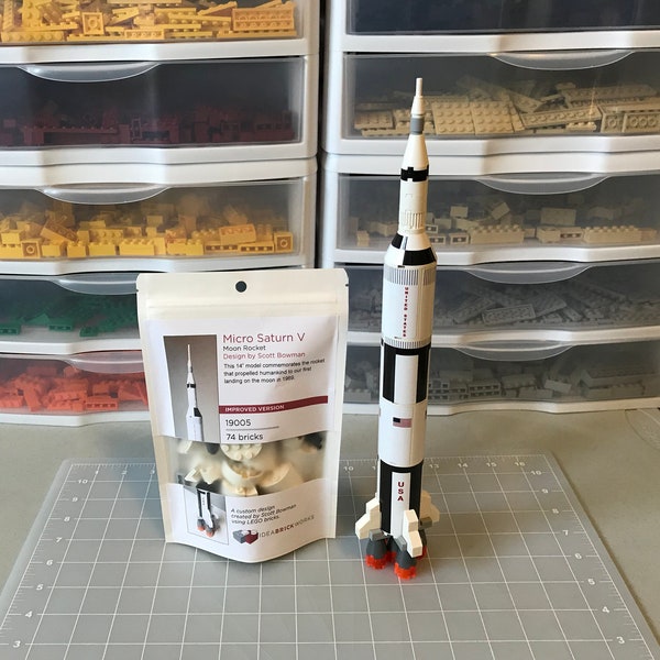 Micro Apollo Saturne V | Kit de construction en briques