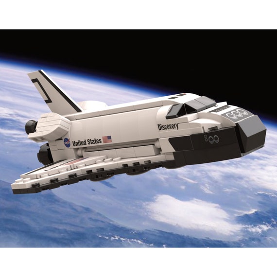 Space Shuttle Orbiter Brick Building Kit Etsy