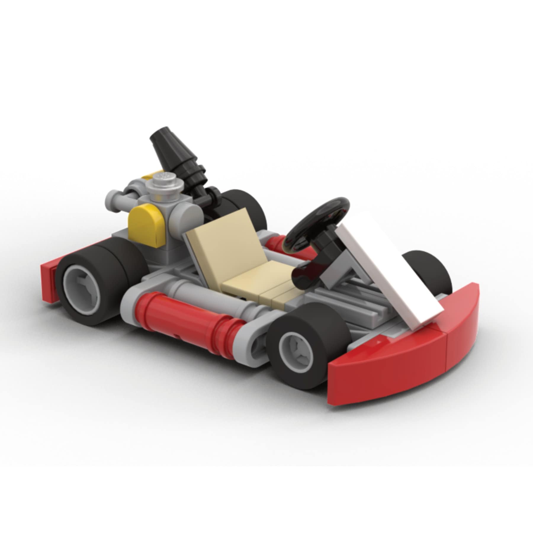 Racing Kart Brick Building Kit Etsy