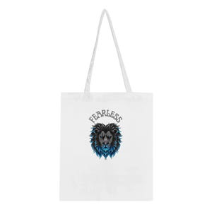 Fearless klassische Tragetasche | Umweltfreundliche Baumwolltasche | Handgefertigtes Geschenk für alle Gelegenheiten