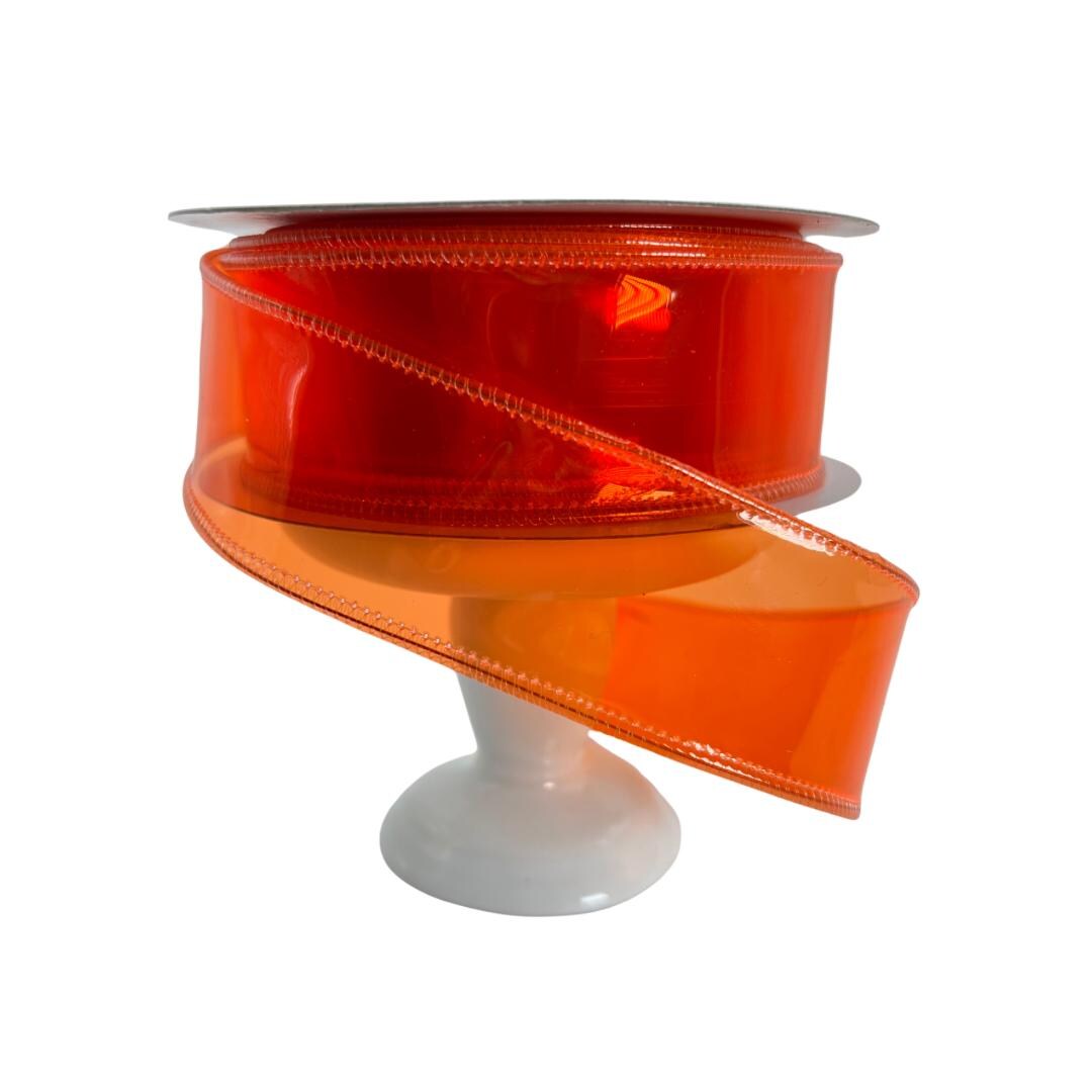Organce Translucent Ribbon Orange Jelly Ribbon: 1.5